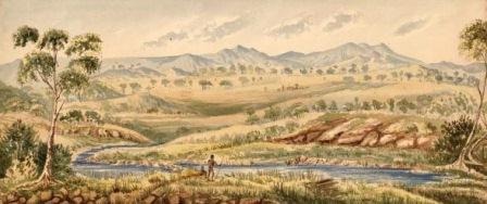 Robert Hoddle painting, Ginninginderry Plains, 1832-1835